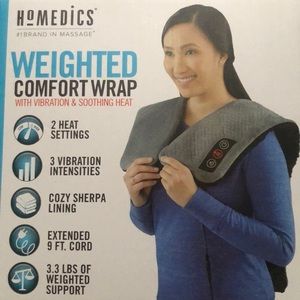 Homedics weighted& heated comfort wrap